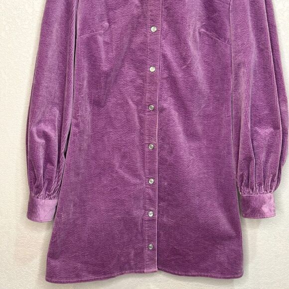 SAMSOE SAMSOE Mini Dress Size Small Purple Jasper Corduroy - Picture 5 of 11